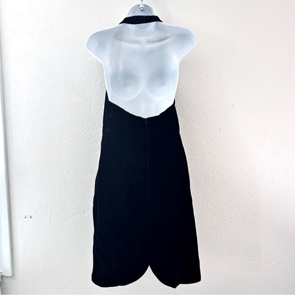 RAMPAGE Vtg 90s Y2K Oxblood Velvet Whimsigoth Halter Mini Dress Size 11 M - Picture 5 of 11